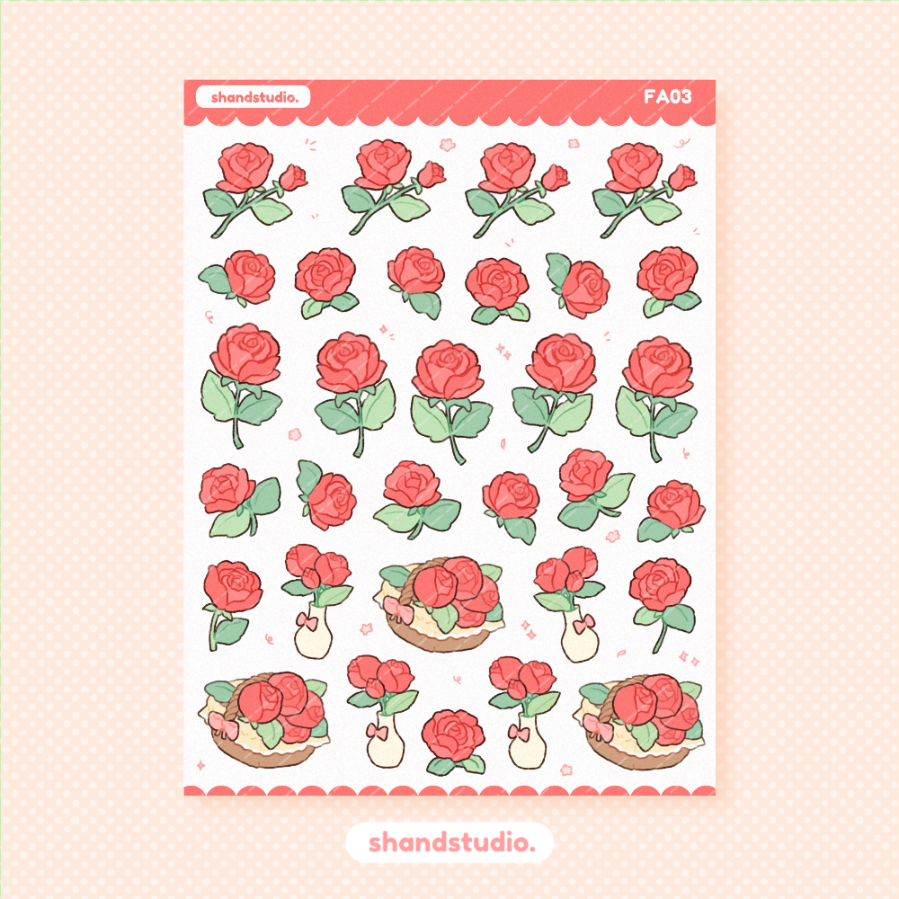 Rose Princess Sticker Sheet