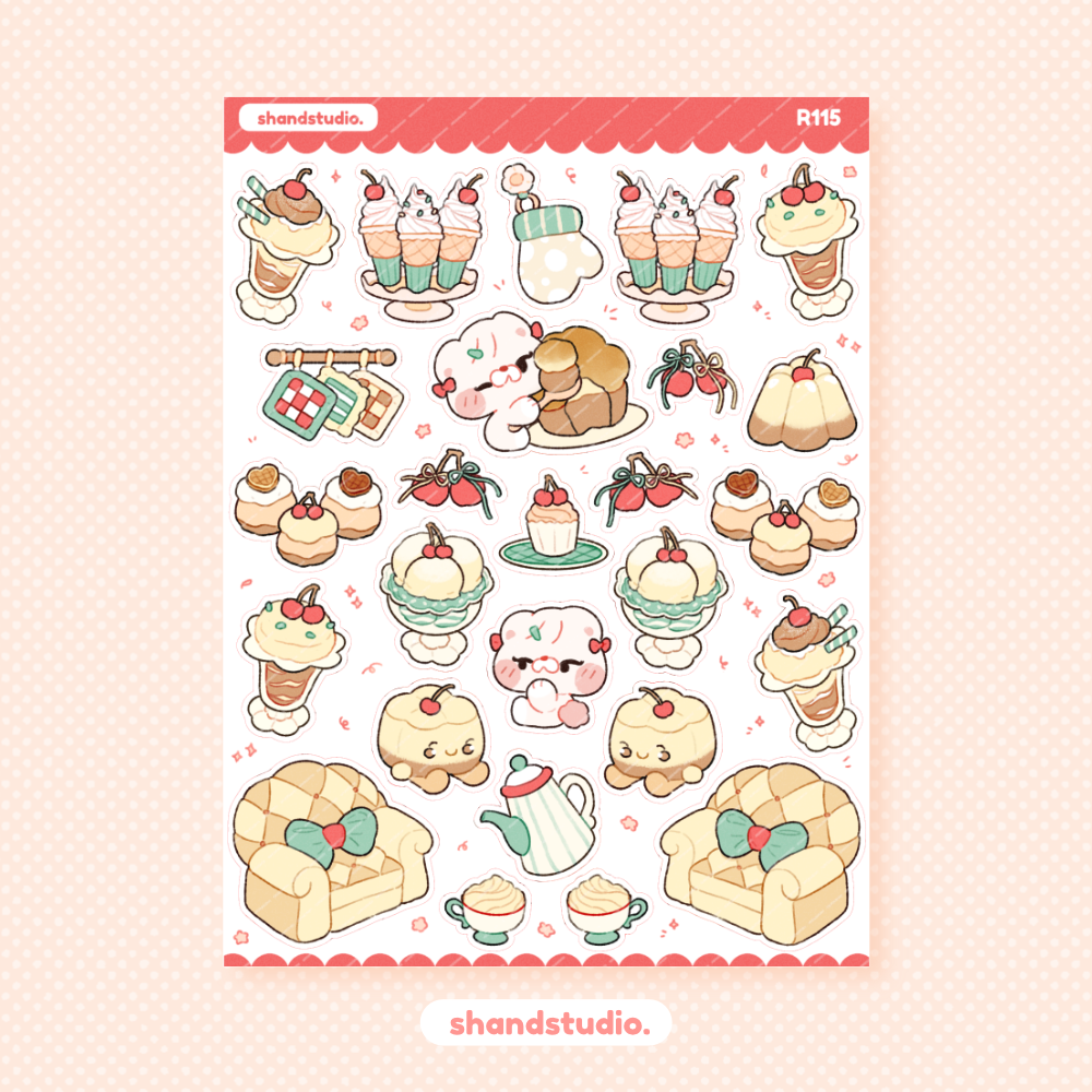 Sweet Cherry #1 Theme Sticker Sheet