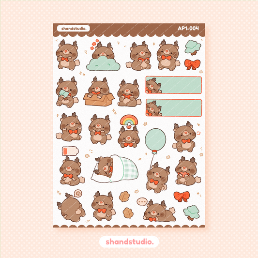 Mr. Deer Planner Sticker Sheet