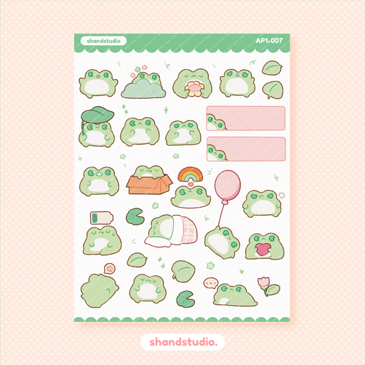 Froggo Sticker Sheet