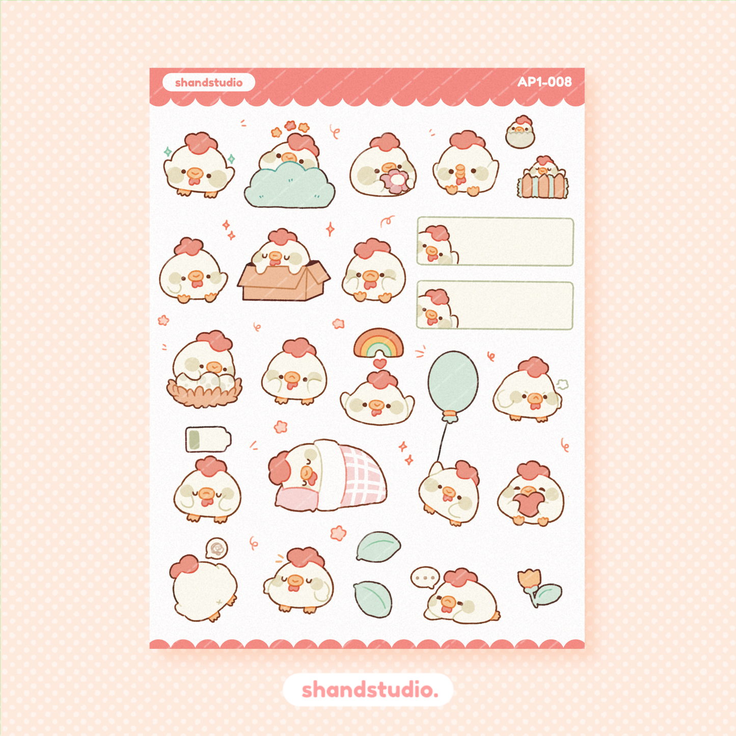 Chicken Sticker Sheet