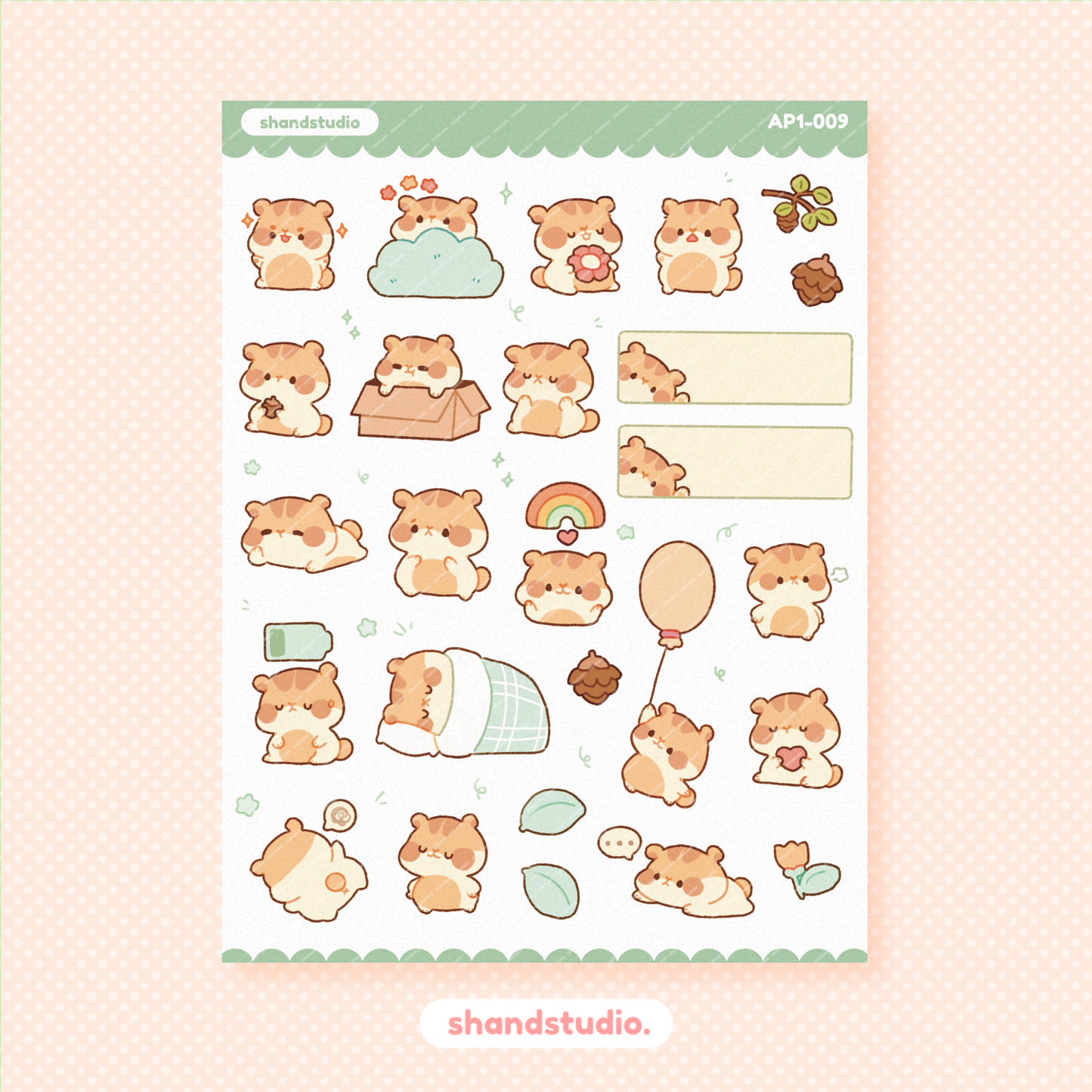 Hamster Sticker Sheet