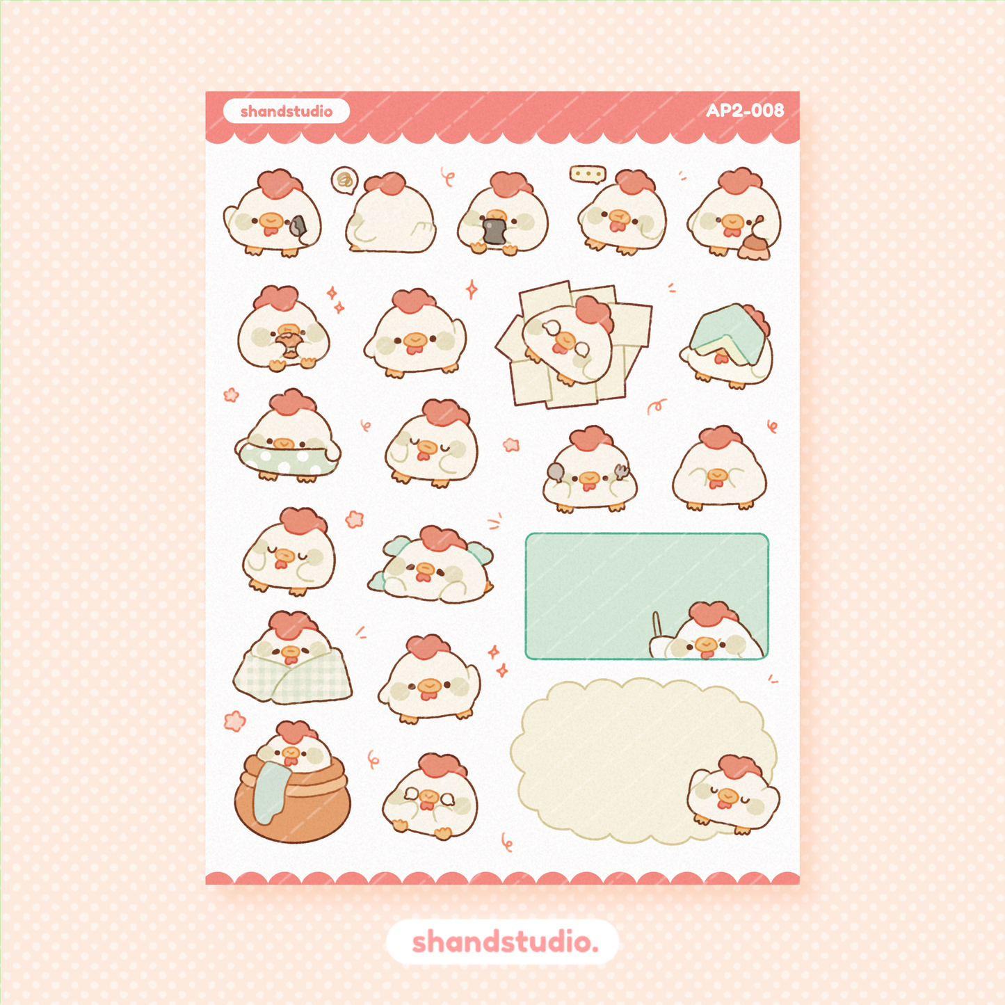 Chicken Sticker Sheet