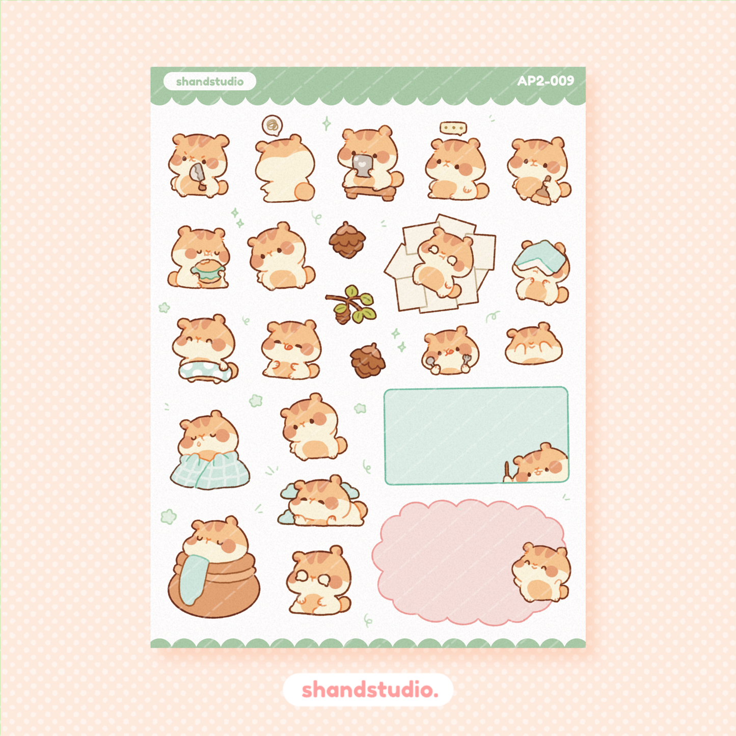 Hamster Sticker Sheet