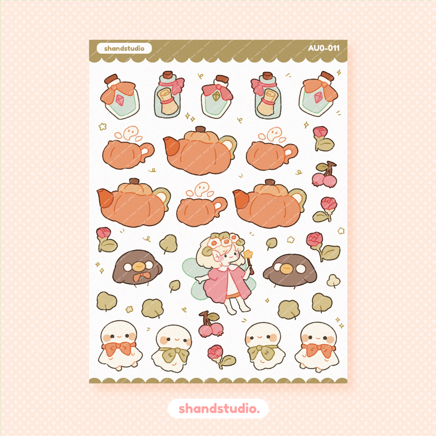 Halloween #6: Woodland Creatures Planner Sticker Sheet