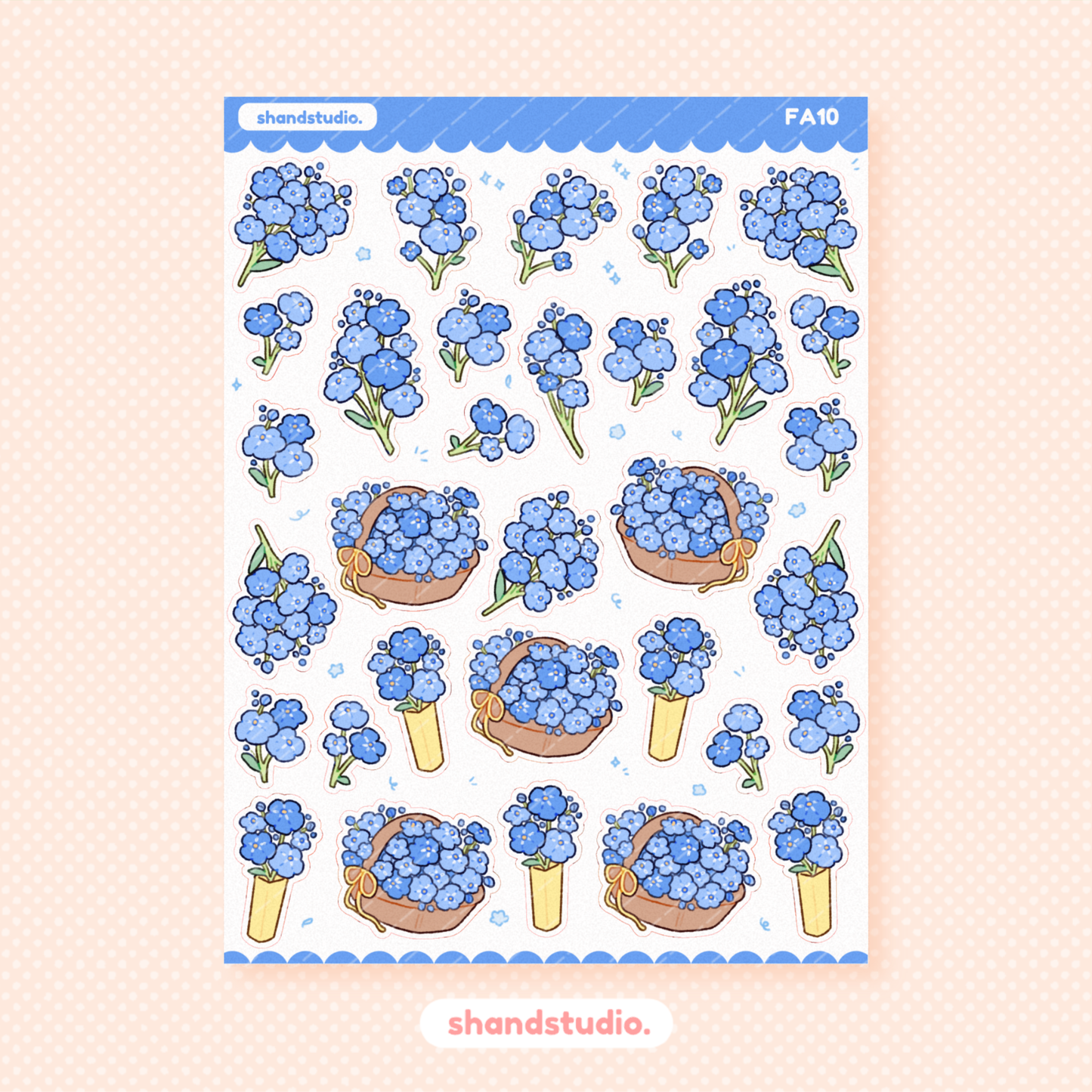 Forget Me Not  Princess Sticker Sheet