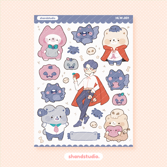 Halloween #1: Vampire Friends Sticker Sheet