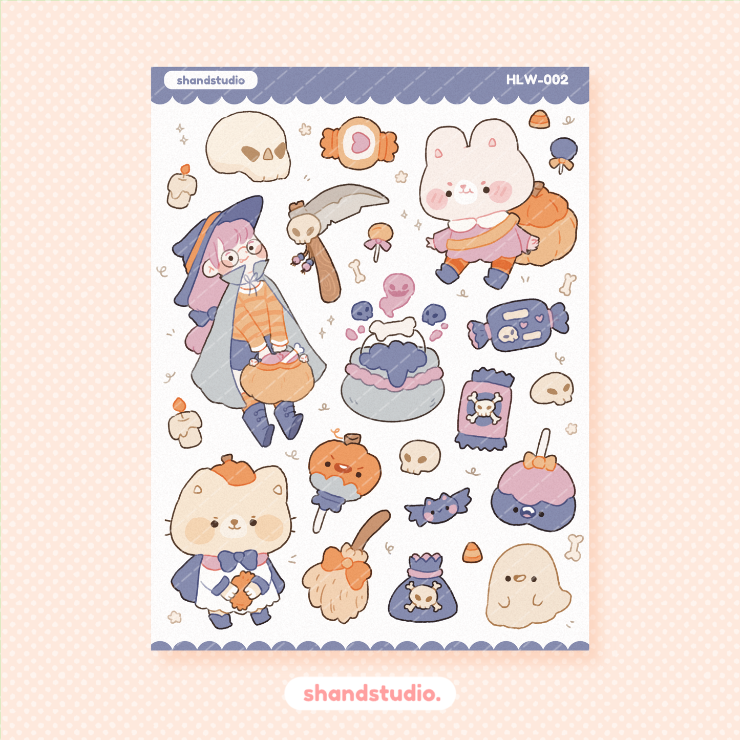 Halloween #2: Trick or Treat Sticker Sheet