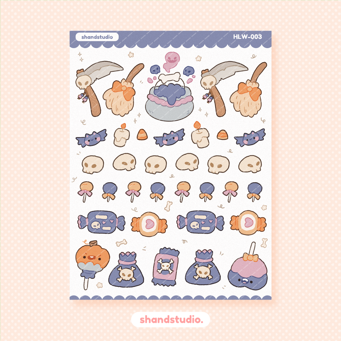 Halloween #2: Trick or Treat Sticker Sheet