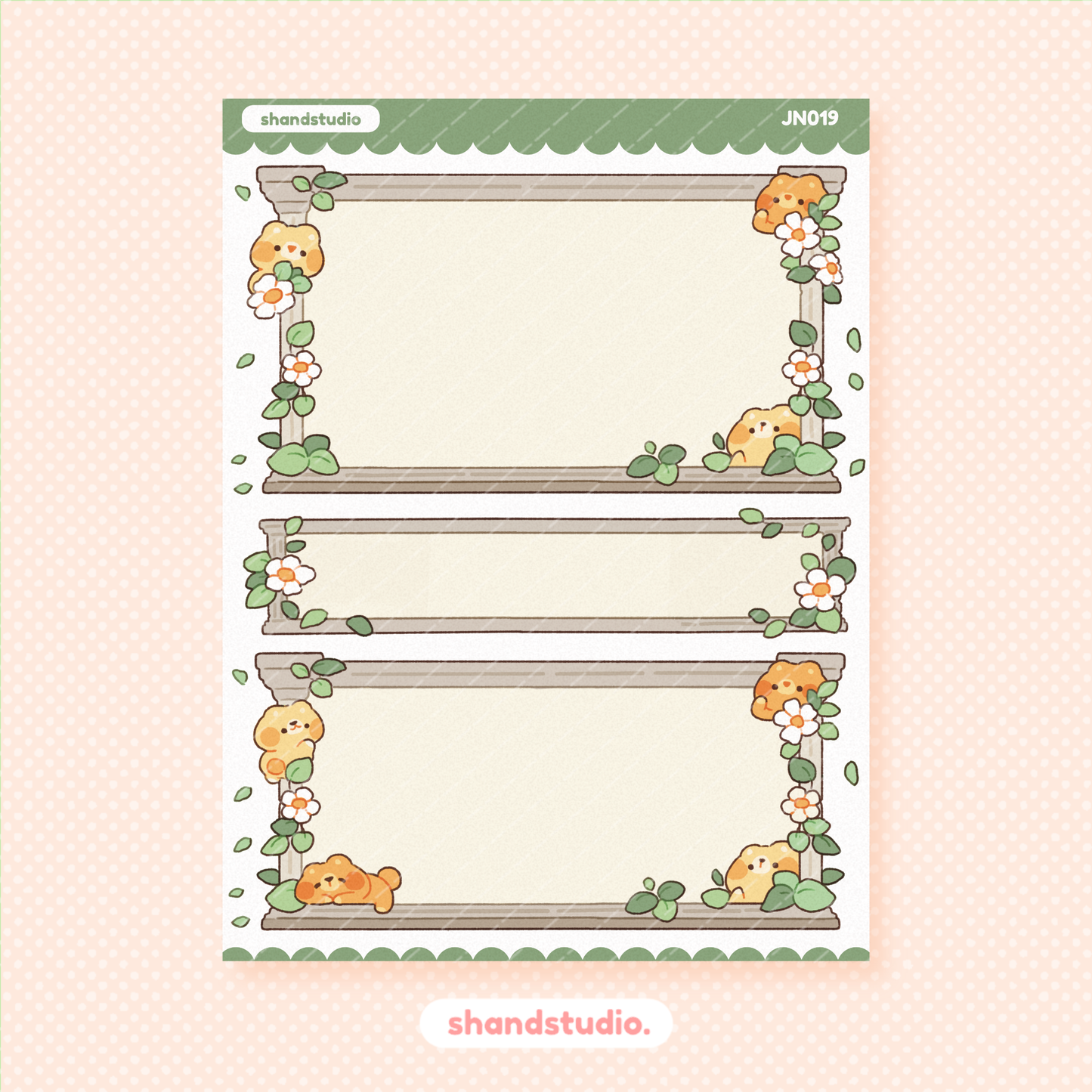 Valentine Bears Sticker Sheet