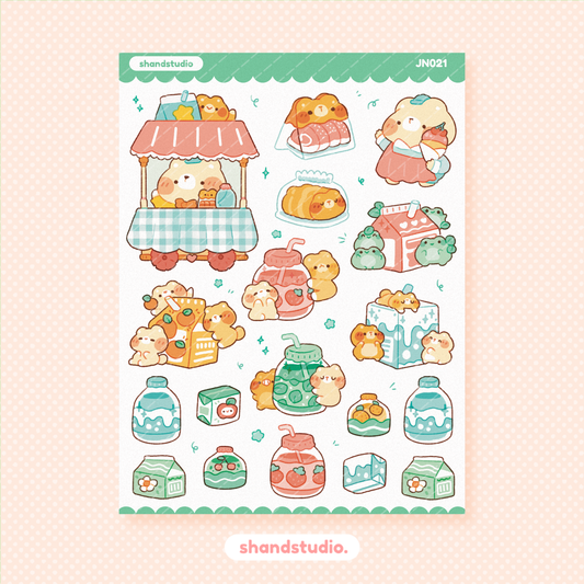 Yummy Drinks Sticker Sheet