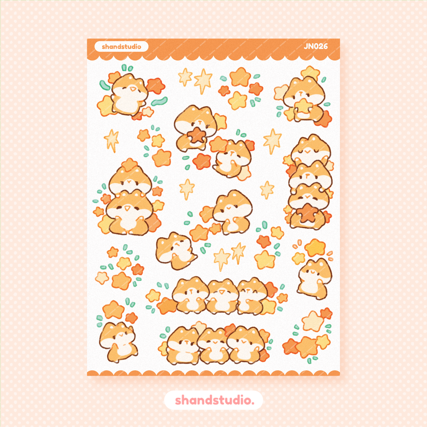 Corgi Stars Mini Sticker Sheet