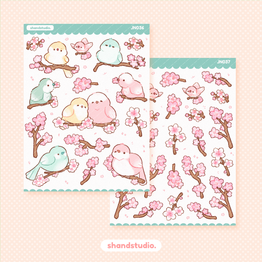 Sakura Blooms Mini Sticker Sheet