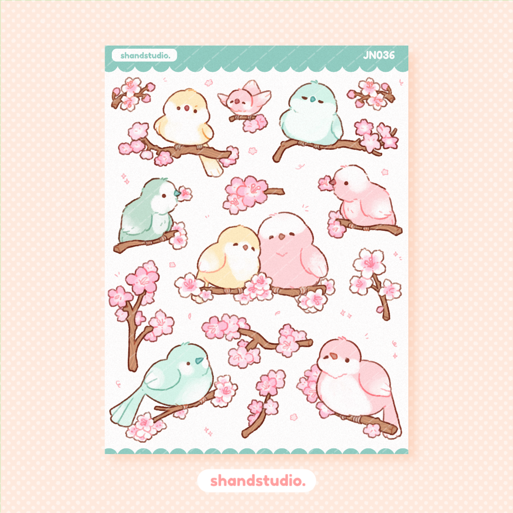 Sakura Blooms Mini Sticker Sheet