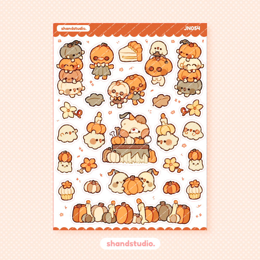 Pumpkin Babies Mini Sticker Sheet