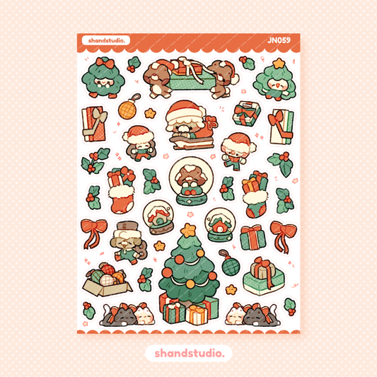 Little Christmas Friends Mini Sticker Sheet