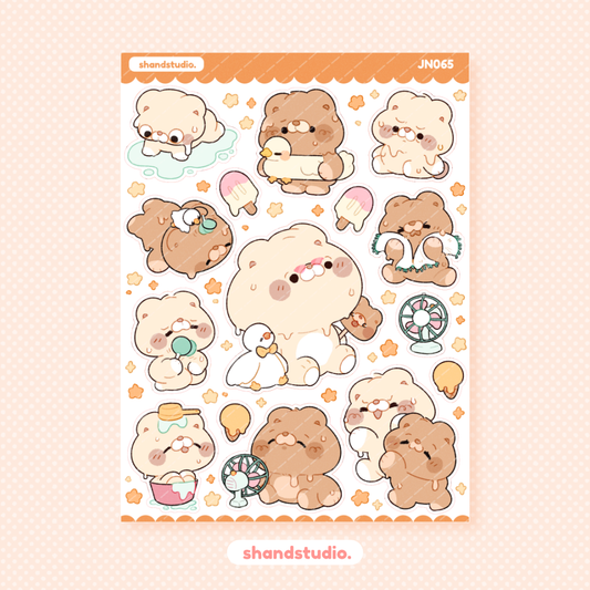 #1 Summer Bears Sticker Sheet