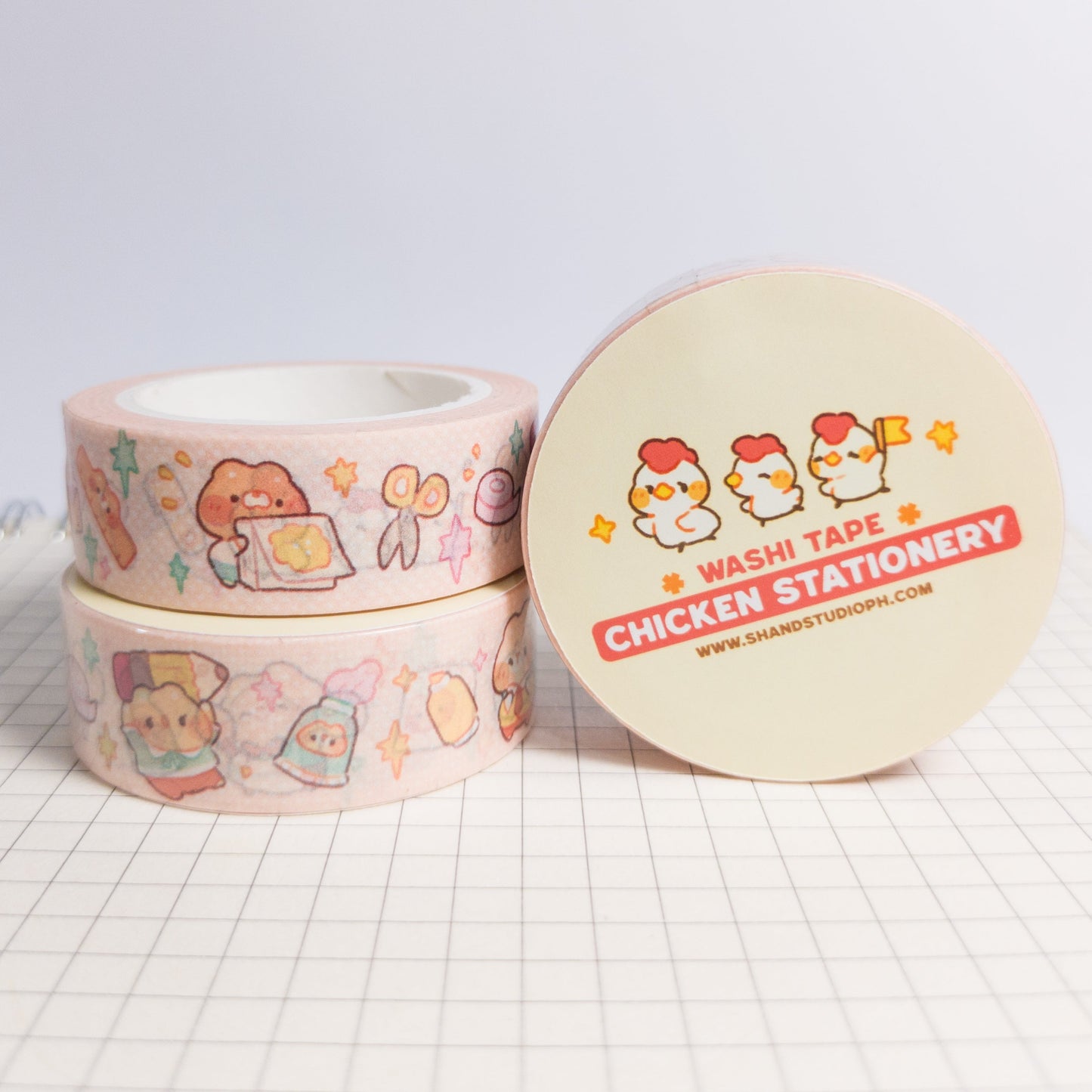 Chicken Stationery Washi Tape