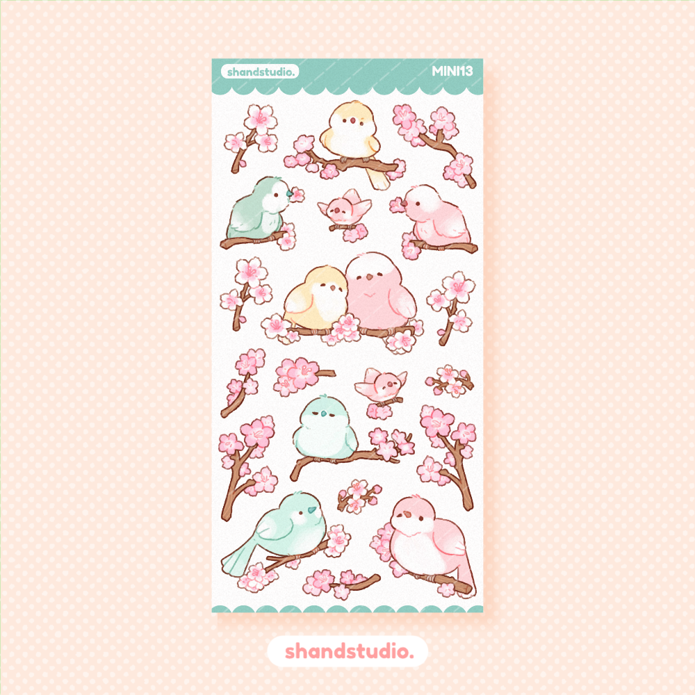 Sakura Blooms Mini Sticker Sheet