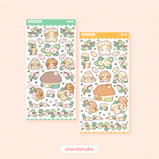 Daisy Bears Mini Sticker Sheet