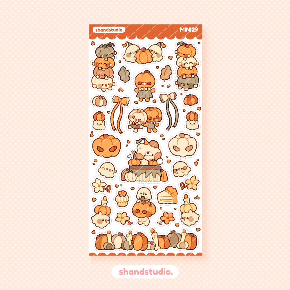 Pumpkin Babies Mini Sticker Sheet