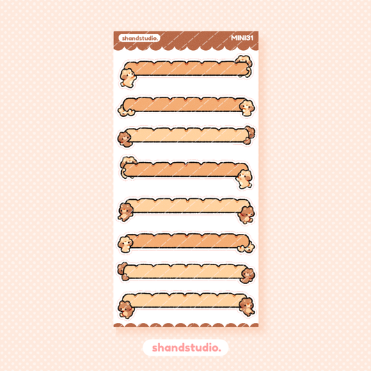 Bear Breads Mini Sticker Sheet