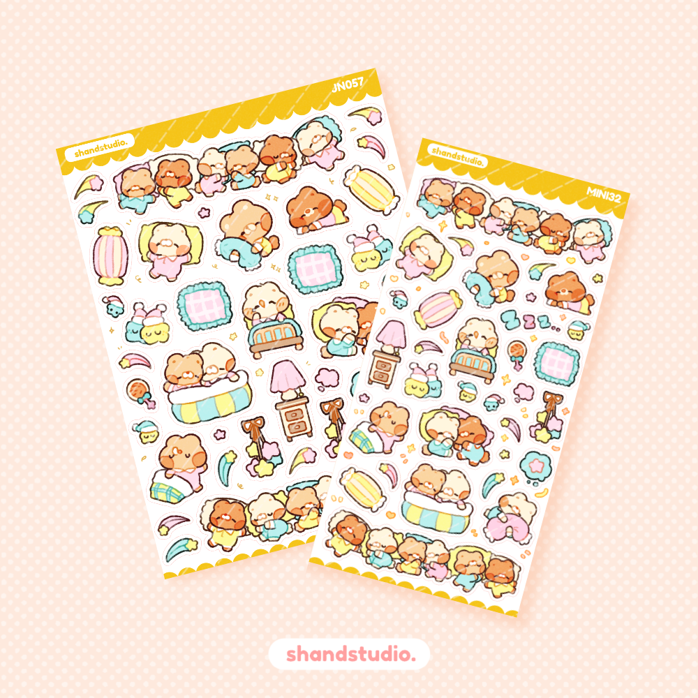 Beary Sweet Dreams Mini Sticker Sheet