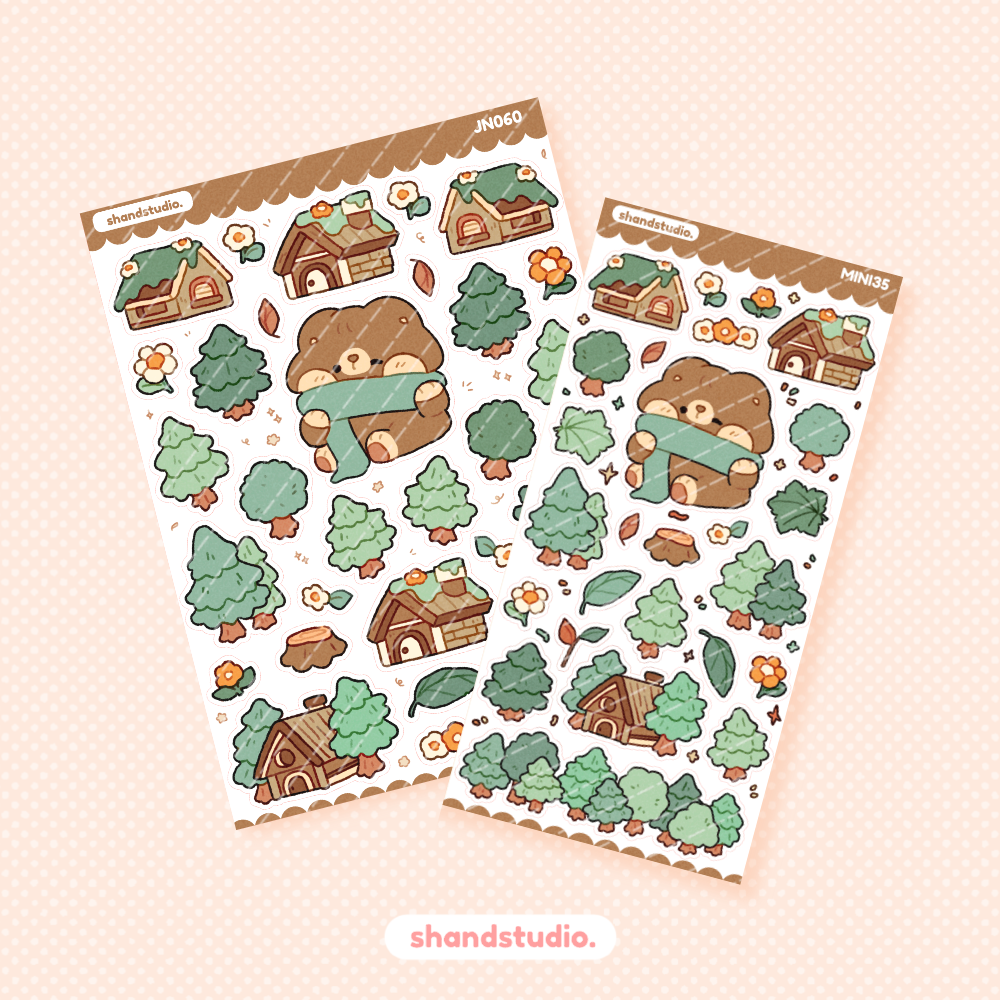 The Forest Barn Mini Sticker Sheet