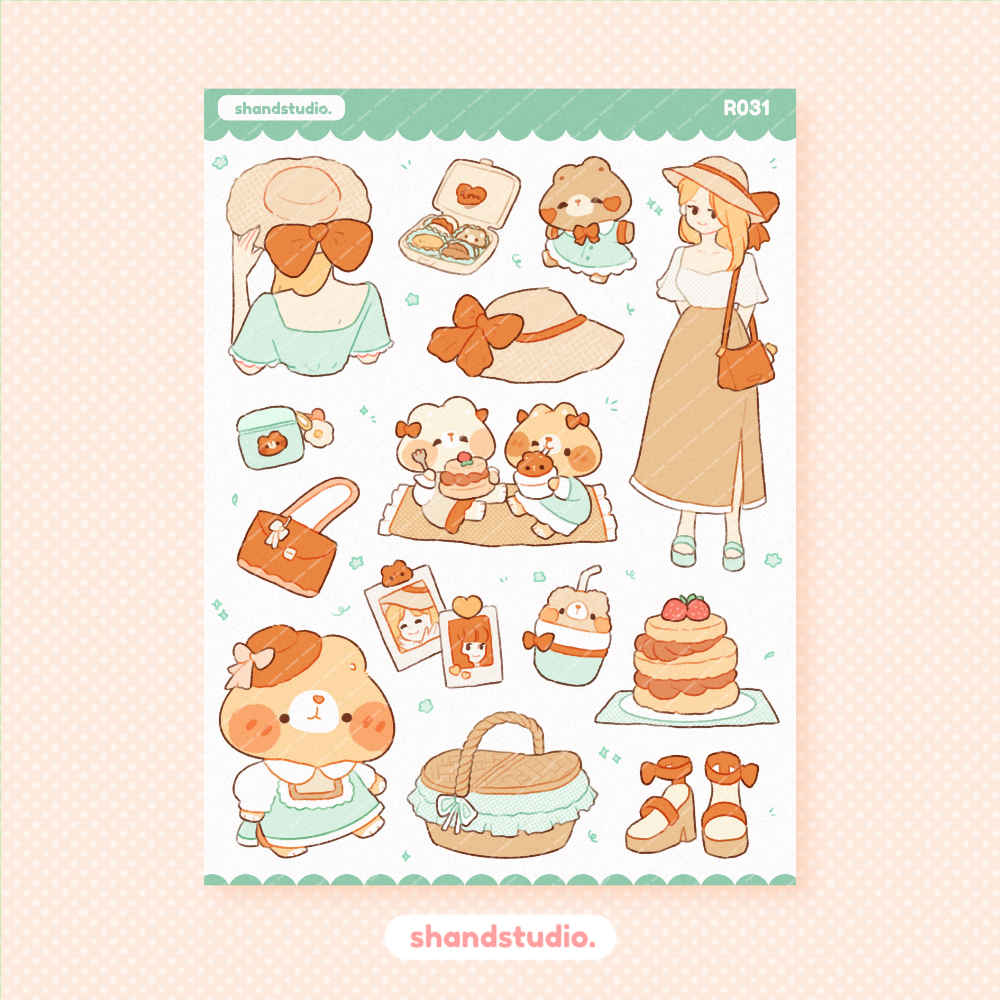 Spring Date Sticker Sheet