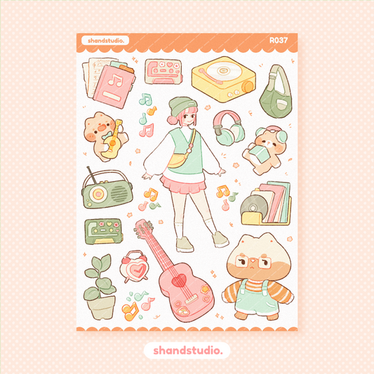 Acoustic Friends Sticker Sheet