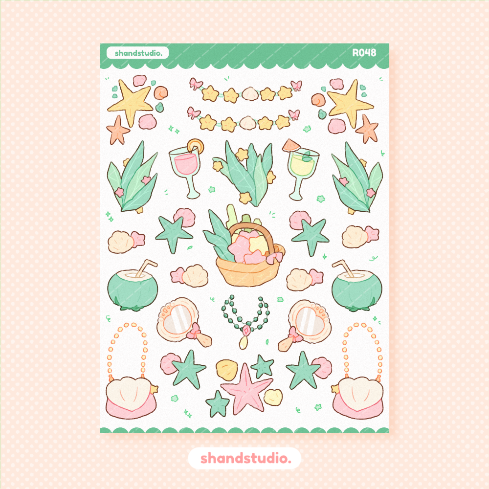 Mermaid #3 Sticker Sheet