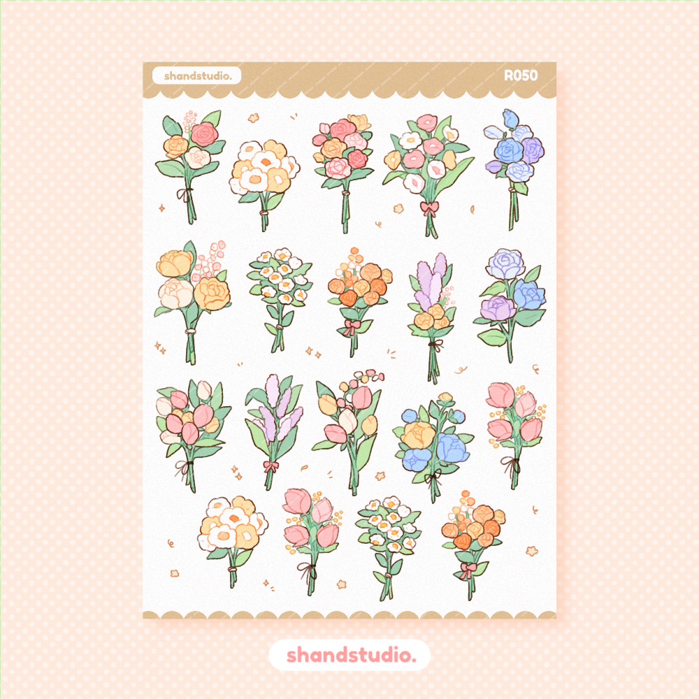 My Garden Vases Sticker Sheet