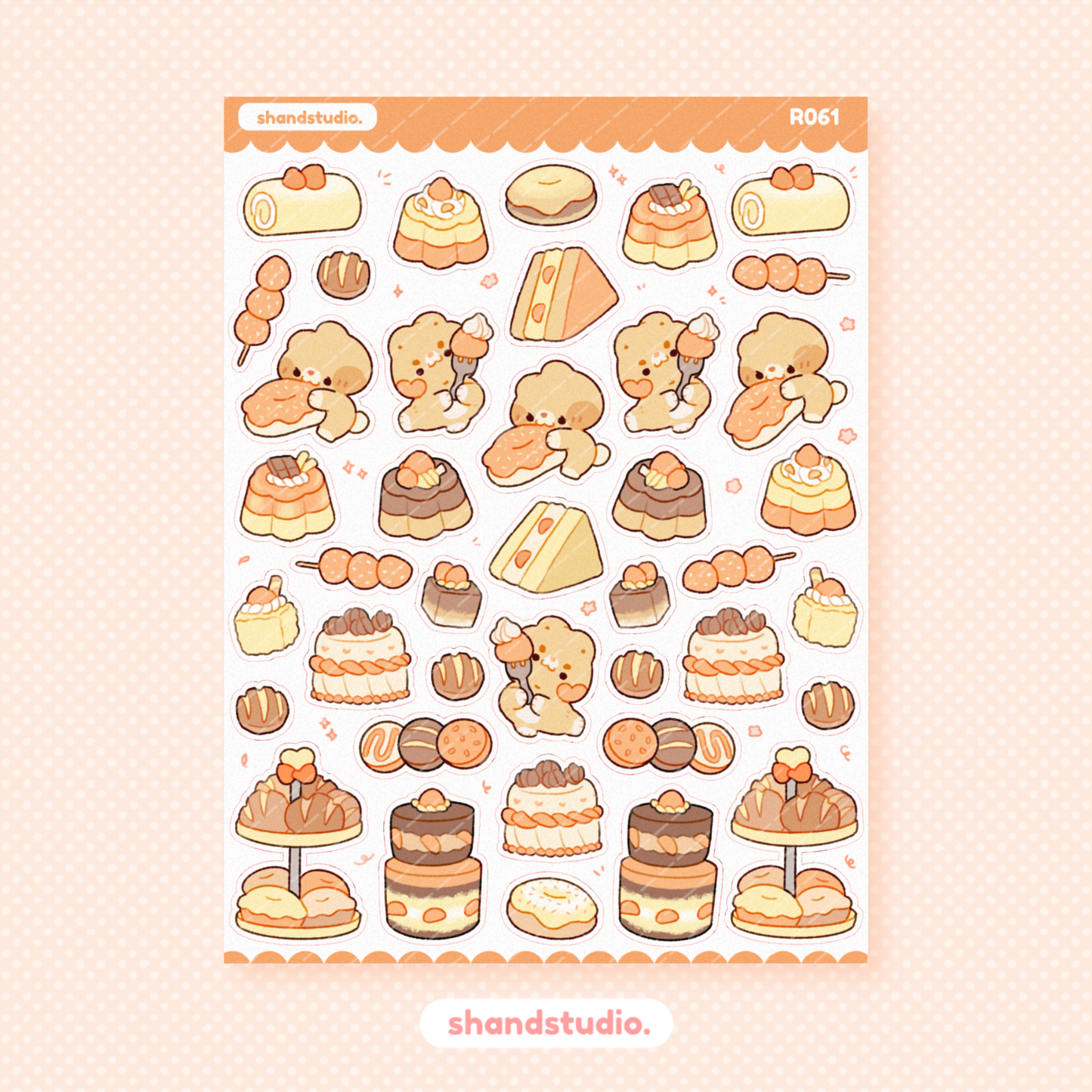 Fun Delights Cafe Theme Sticker Sheet