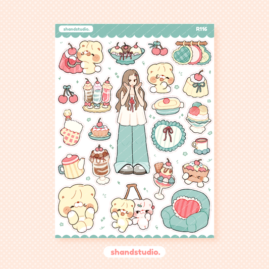 Sweet Cherry #2 Theme Sticker Sheet