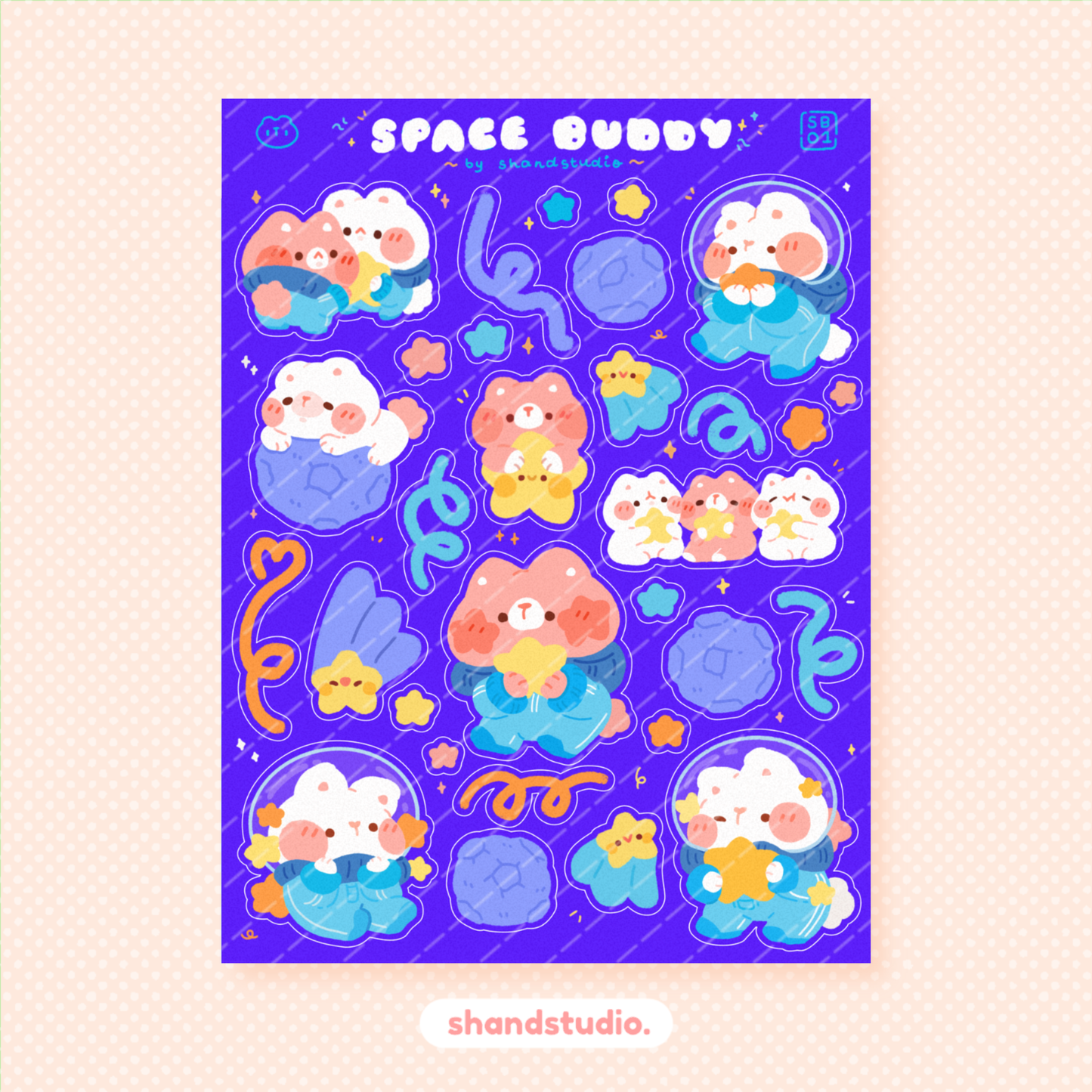 Space Buddies Sticker Sheet