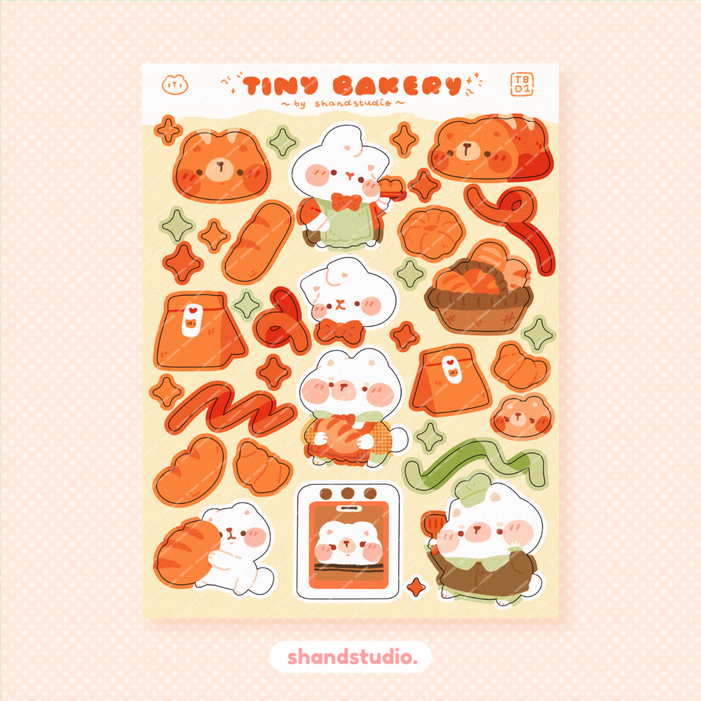 Tiny Bakery Sticker Sheet